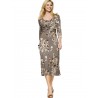 Floral Light Brown Dress