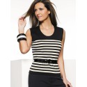 Black And White Stripes  Top